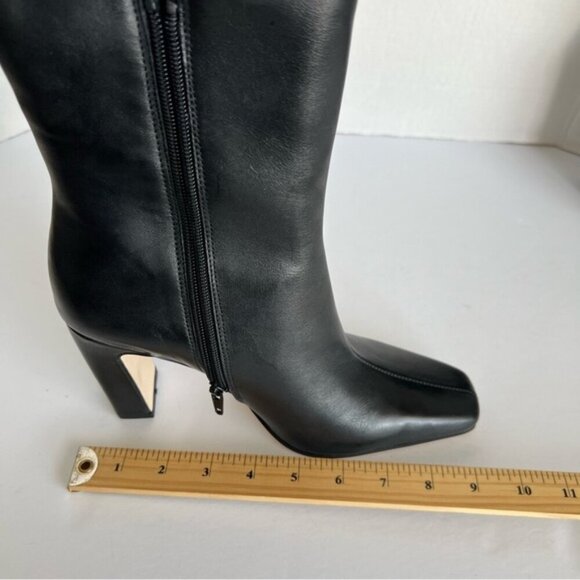Steve Madden - Women's Lizette Black Leather Heeled Boot. Size: 8. NIB. (1796) - Picture 14 of 16